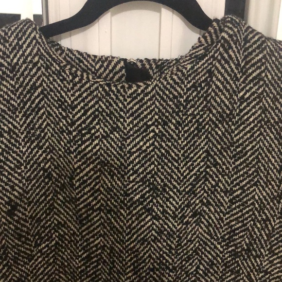 ASOS oversized wool shift dress w/ exposed zipper - Picture 2 of 4